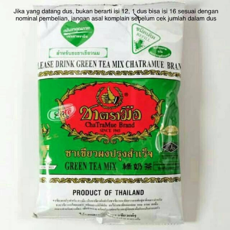 

Thai greentea Thai tea green Thaitea greentea 200gr Chatramue number one import Thailand