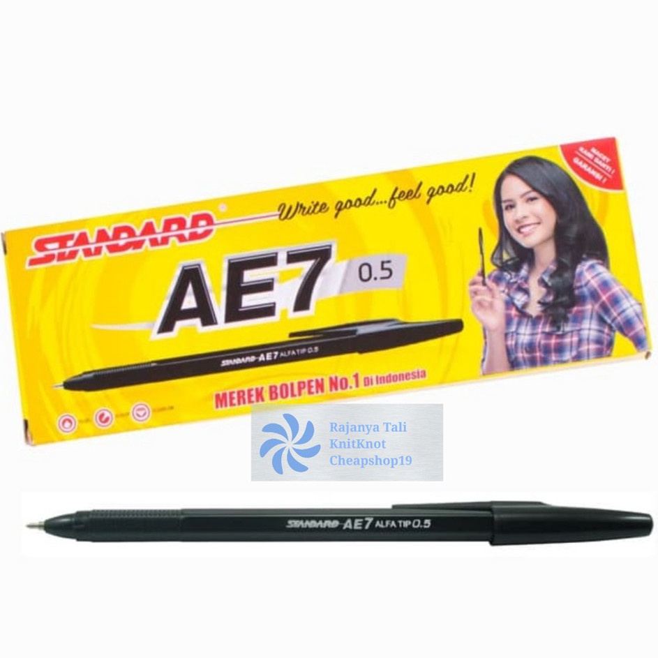 

SALE Pulpen AE7 Pen Oil Gel STANDARD 5 mm Biru Hitam Merah