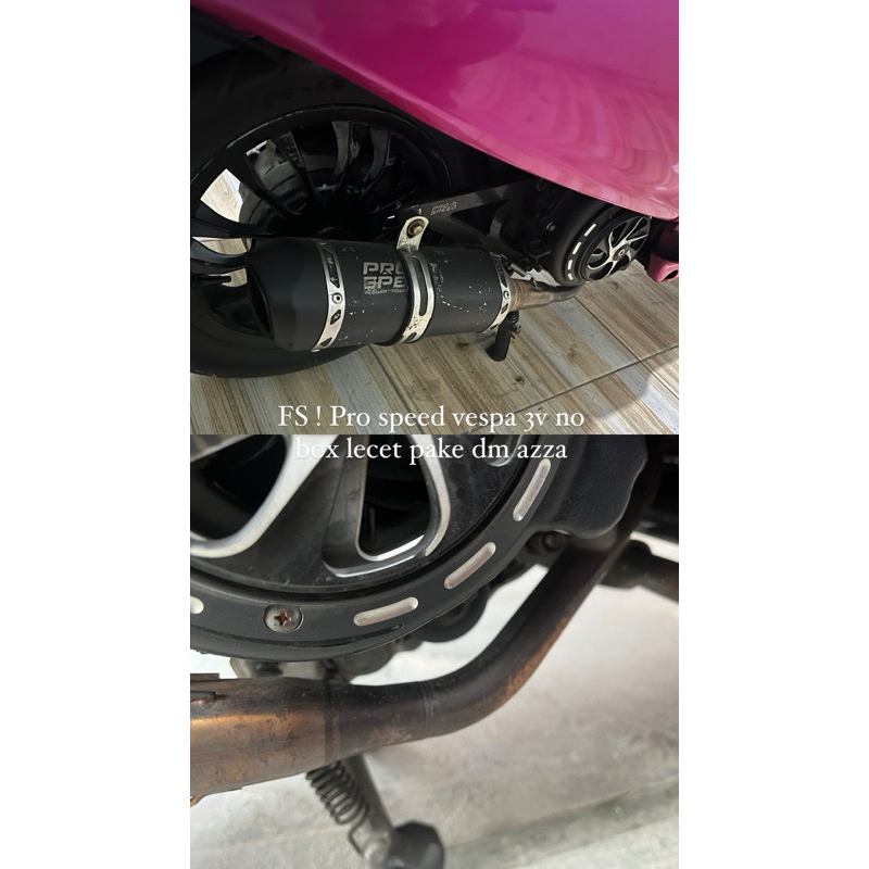 knalpot pro speed vespa matic 3v