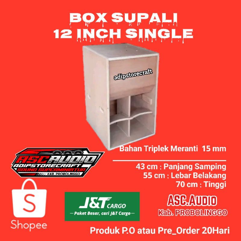 Box SUPALI 12 inch Single