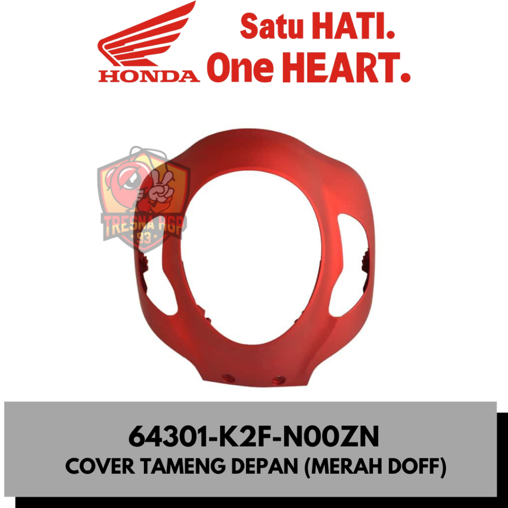64301-K2F-N00ZN COVER TAMENG DEPAN MERAH DOFF SCOOPY ESP K2F ORIGINAL | COVER FR TOP 64301K2FN00ZN