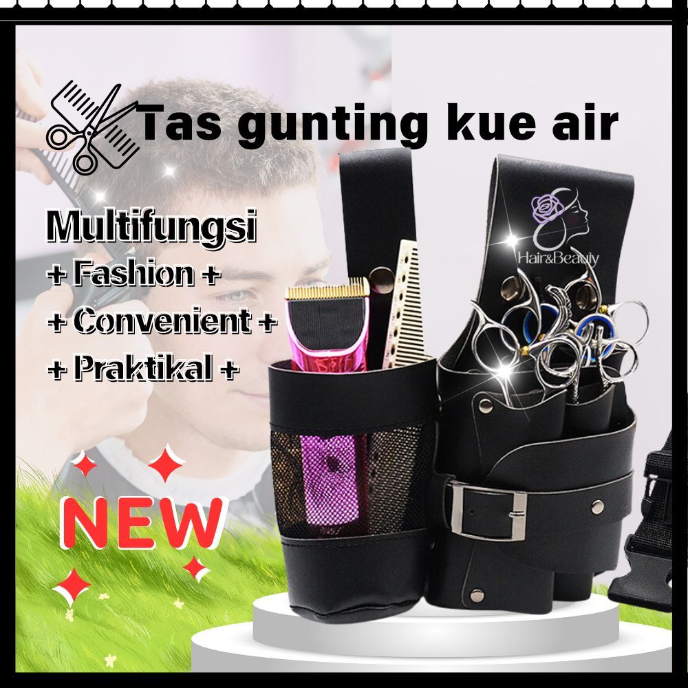 HIB-0054  Dompet Gunting Tas Pinggang Gunting Rambut / Tas Barbershop Tas Gunting Pangkas Cukur / Ta