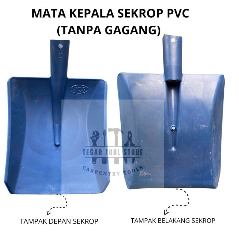 MATA KEPALA SEKROP PVC/MATA SEKOP PVC TANPA GAGANG