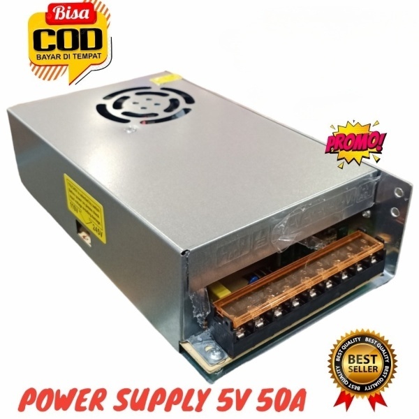 Switching Power 5V/50A PSU SMPS/Adaptor Switching 5V 50A/Travo 5V 50A / Adaptor Power Supply Jaring