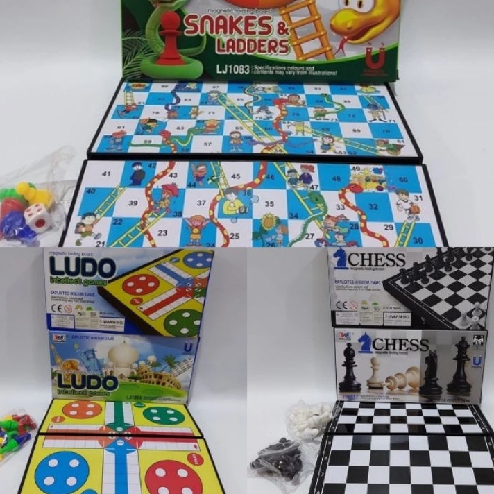 TREND PRODUCT C45 CHAE SHOP MAINAN ULAR TANGGA MAGNET PREMIUM SNAKES AND LADDERS BOARD GAME