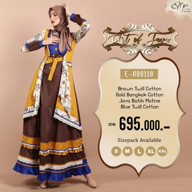 Esme art of Java#dress keren#dress formal#dress kekinian#dress pesta#dress terkini