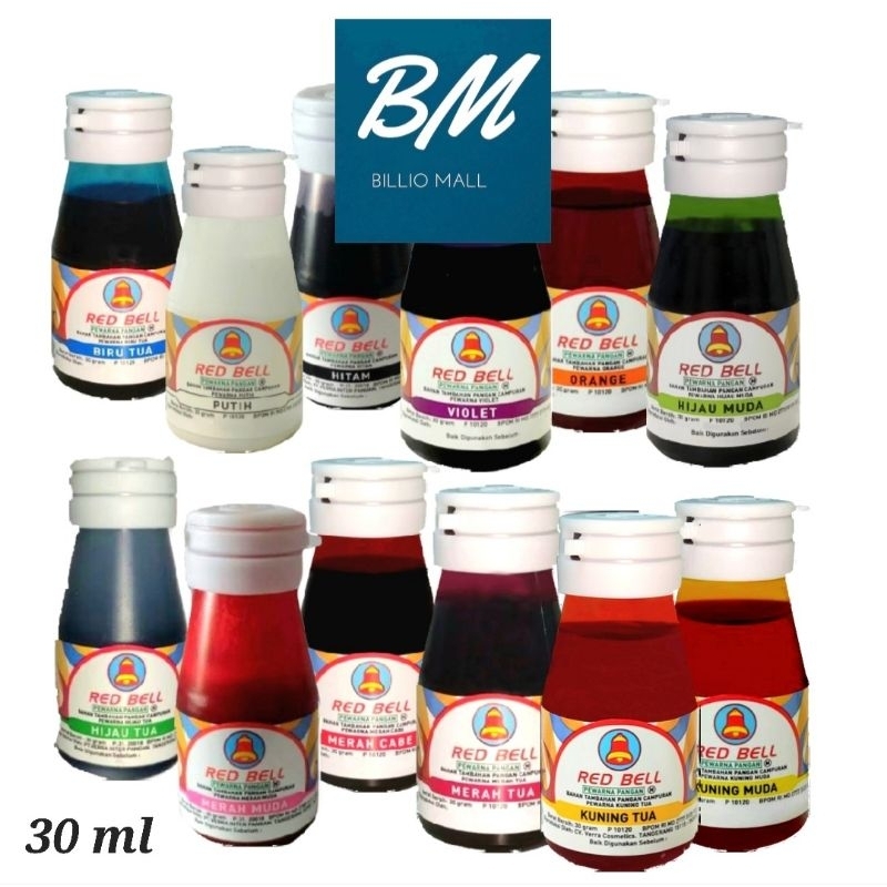 

Red Bell Pewarna Makanan 30 ml Food Coloring