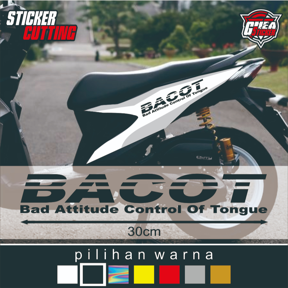 Sticker Cutting BACOT - Stiker Bacot Body Motor - Stiker Racing Race