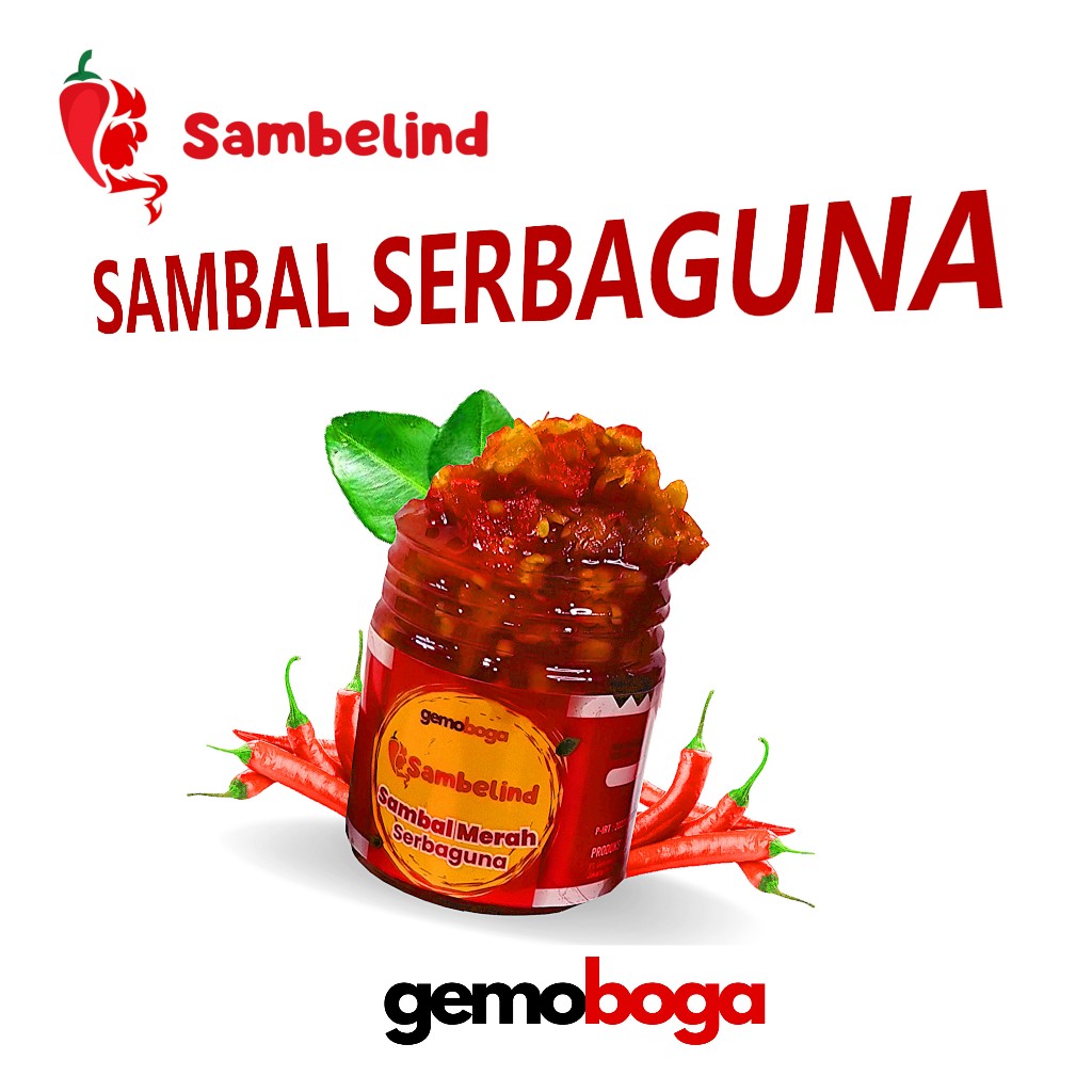 

[Ready] Sambal Serbaguna Sambelind Gemoboga Bisa Untuk Sambel yang Cocolan, Atau Bumbu Masak Nasi Goreng