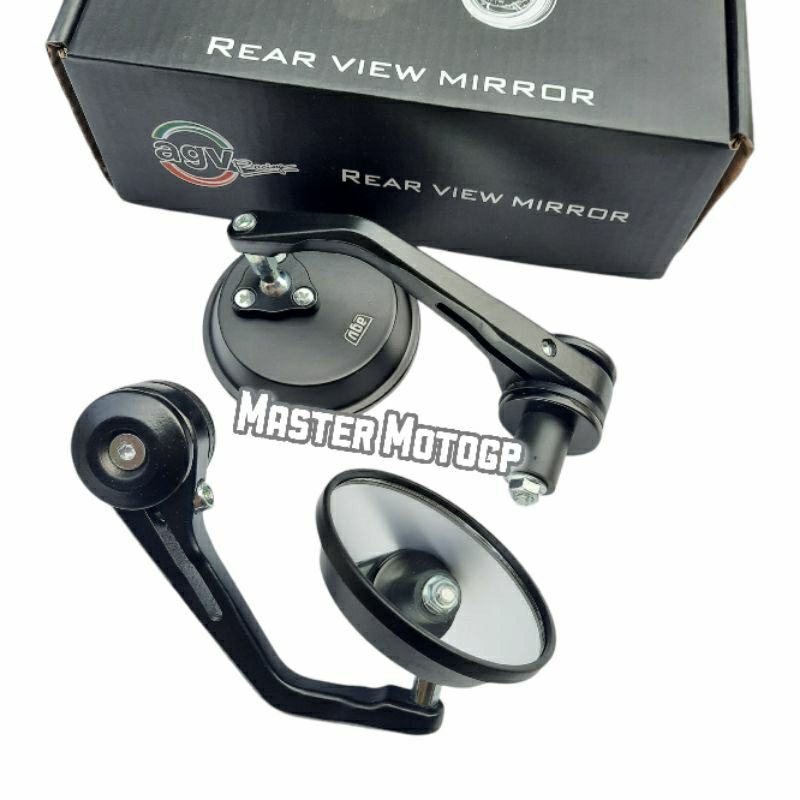 Spion jalu circle AGV Racing otomotif Variasi motor ujung stang spion bandul sbj44 spion jalu 5002 A