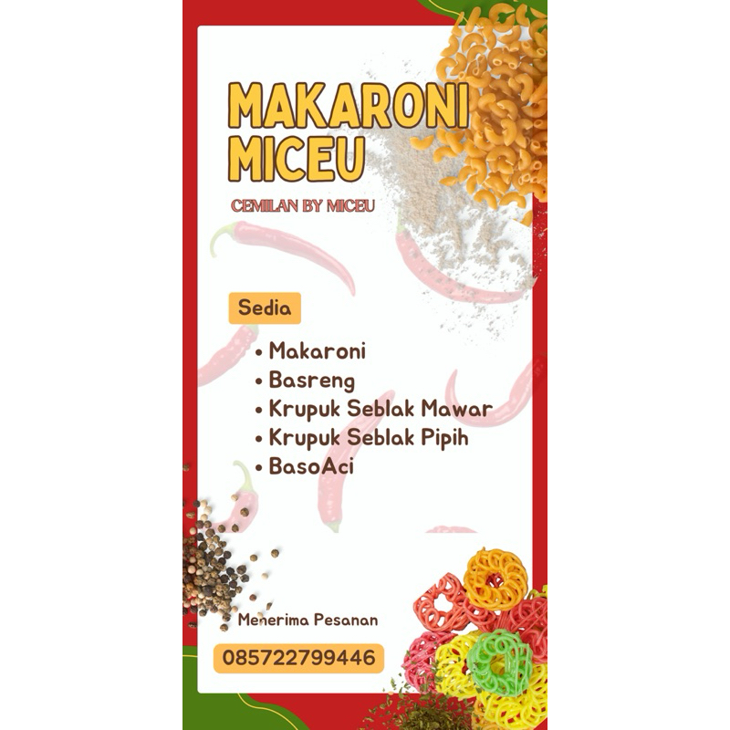 

Makaroni Daun Jeruk PAG(Pedes Asin Gurih) 250gr-1kg