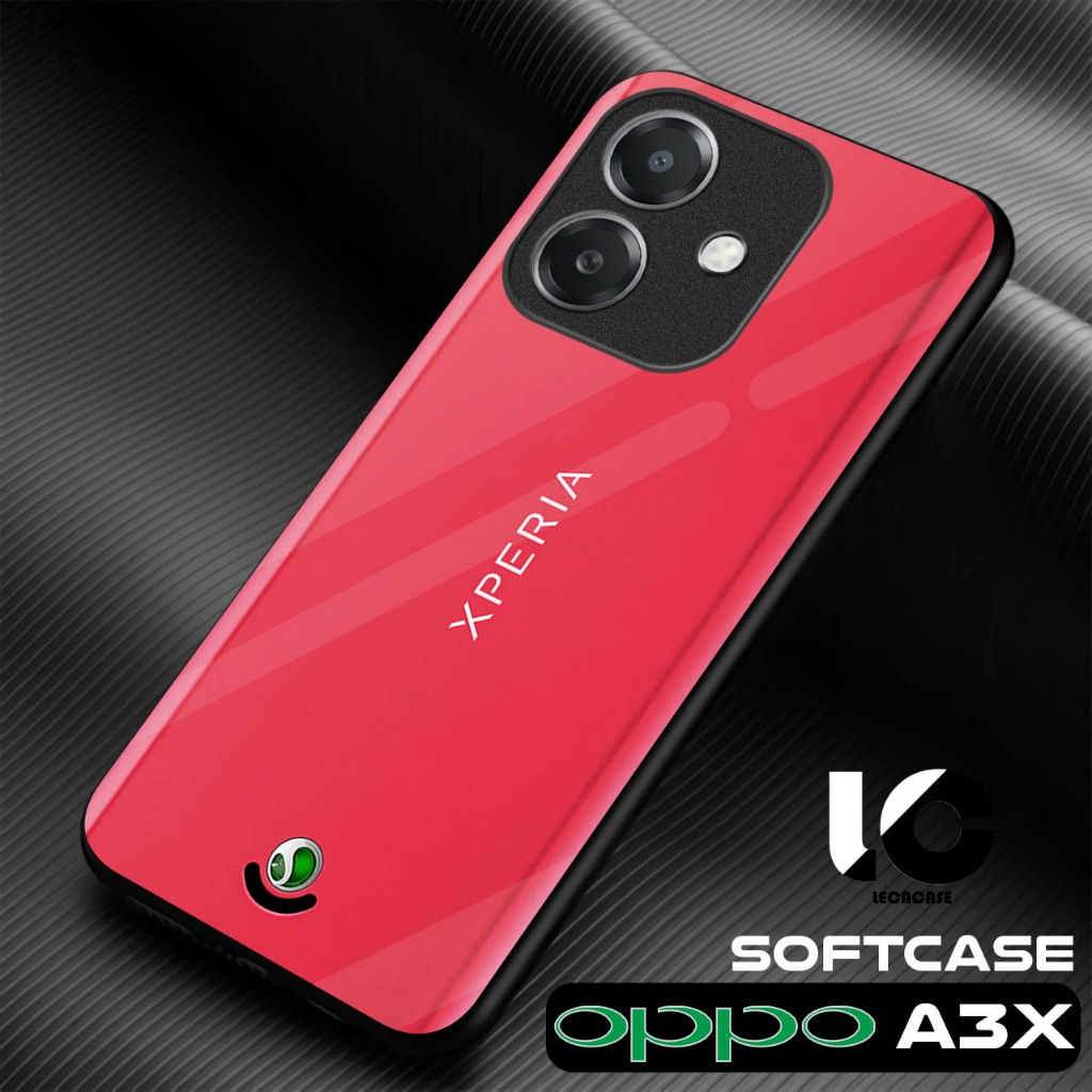 LR38 Softcase Kilau Oppo A3x Case Casing Kesing Silikon A3X Silicon Pelindung Hp Leca Case Kilau Kac