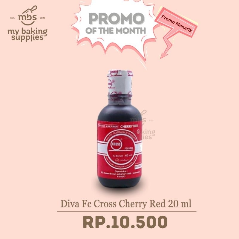 

Promo Diva Fc Cross Pewarna Cherry Red 20ml