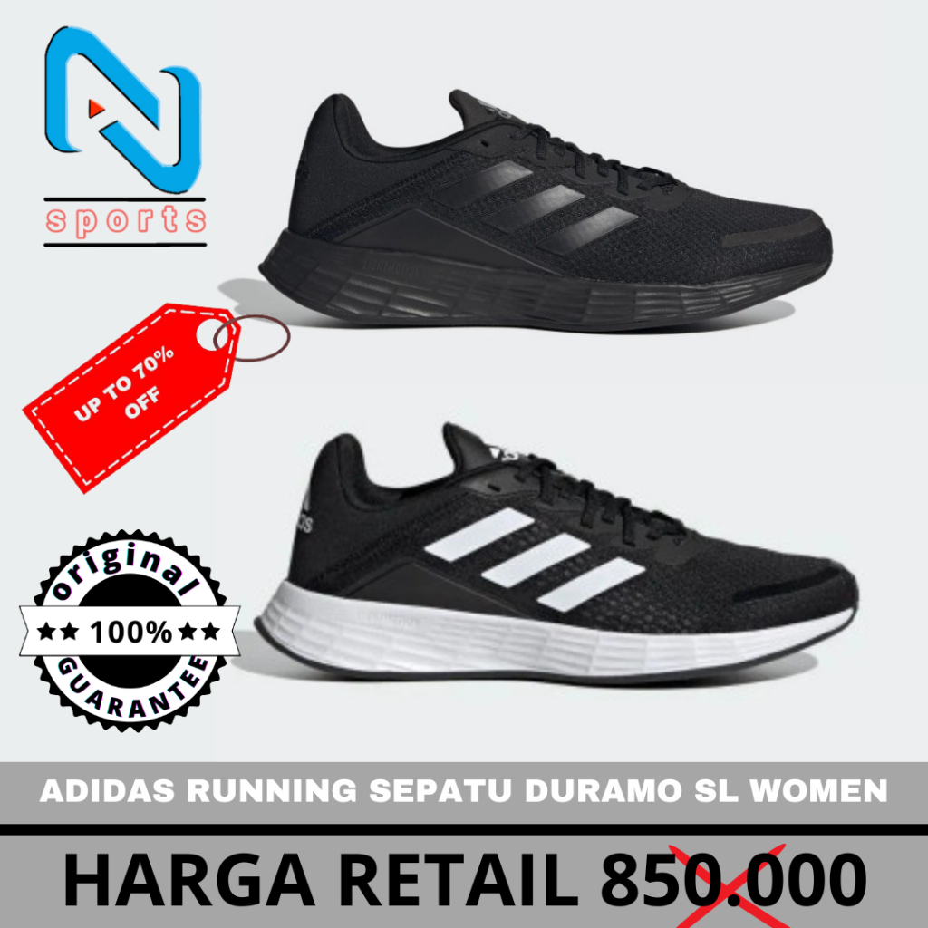 adidas Duramo SL Running Shoes Sepatu Lari Wanita [H04628] Original 100%