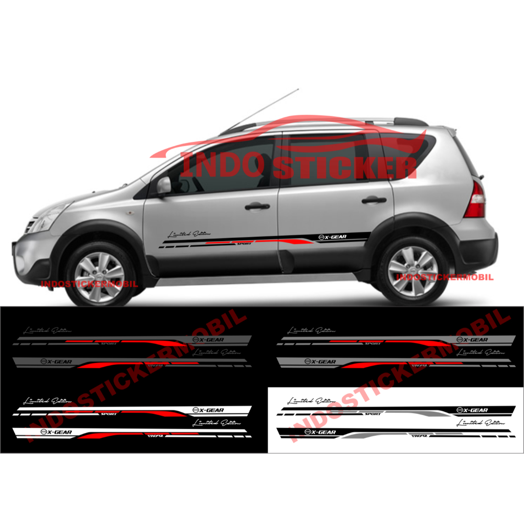 sticker mobil nissan x gear cutting stiker list mobil x-gear