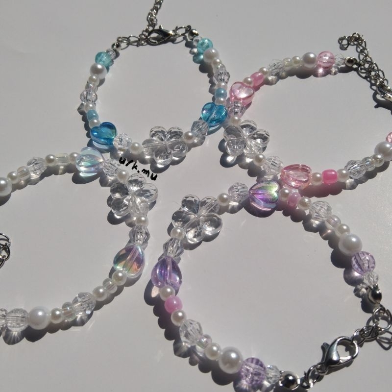 Gelang manik bunga sakura || Gelang Sakura || Gelang Bunga