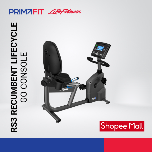 Life Fitness - RS3 Recumbent Lifecycle Go Console Sepeda | PrimaFit