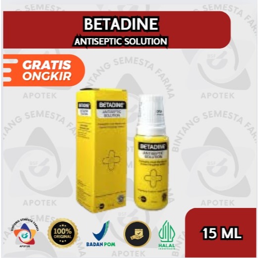 BETADINE ANTISEPTIC SOL 15 ML