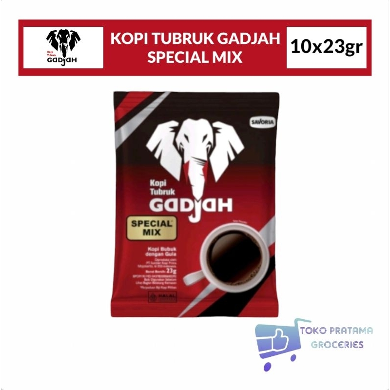 

KOPI TUBRUK GADJAH SPECIAL MIX 1 RENCENG ISI 10 SACHET