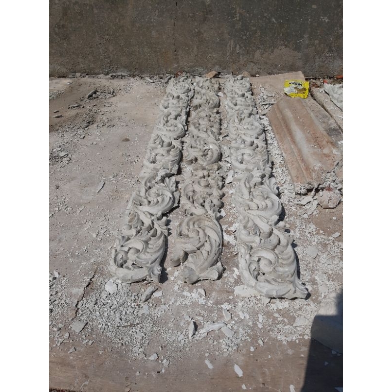 ornamen dinding, bunga dinding, wall moulding