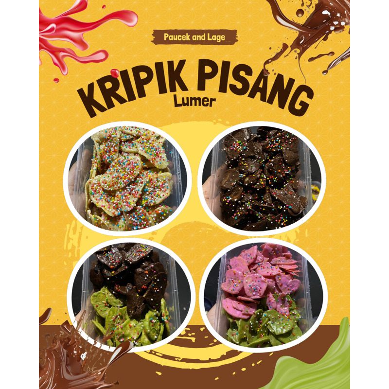 

Kripik Pisang Lumer / kripik pisang coklat lumer Box 500ml 150gr|| Food Keripik Snack Cemilan Crispy Chips