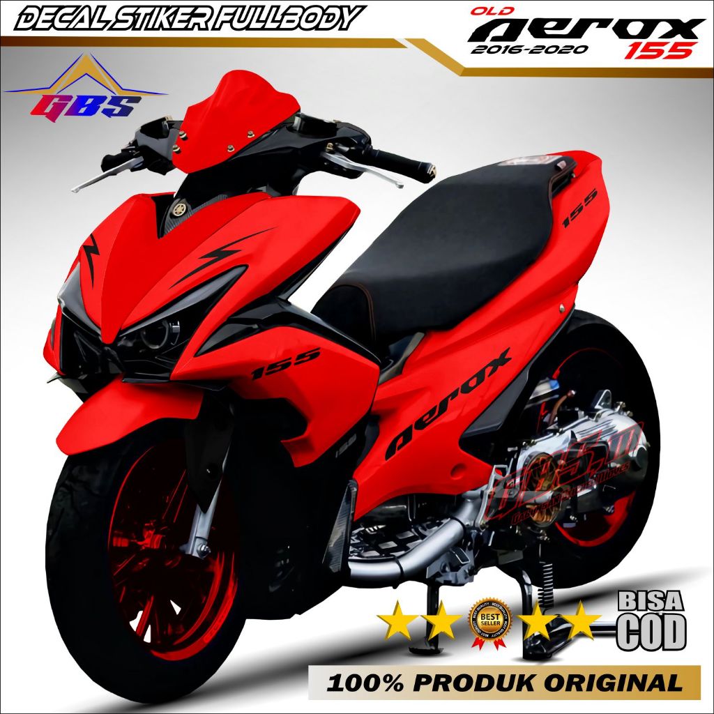 COD Decal Stiker Variasi Fullbody Aerox 155 Old Motif Simpel Fullbody Stiker Decal  Aerox 2016-2020