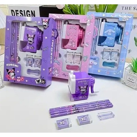 

Rautan Putar Set Alat Tulis Stationery Kartun Kuromi My Melody Cinnamoroll