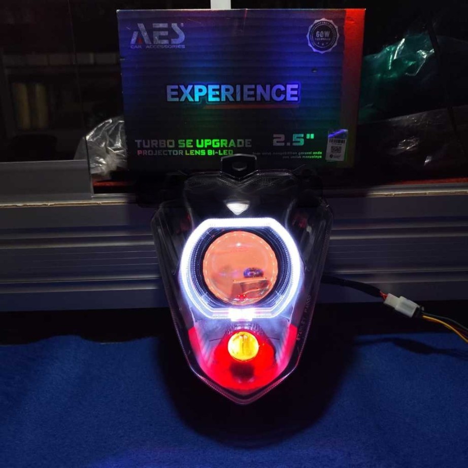 LAMPU BILED SATRIA FU CBU THAILAND PROJIE BILED AES EXSPERIENCE 2,5 INCH 60 WATT