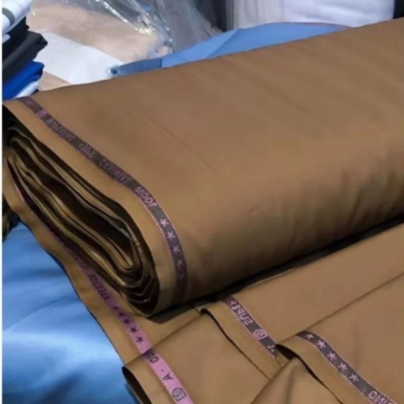 Kain Pemda Khaki Premium Semi Wool Bahan Seragam Pdh Pns Pemda Guru Wanita Pria Katun