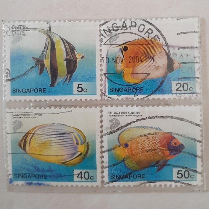

Perangko Singapura Tropical Fish Definitives Tahun 2001-2006 set 4pcs