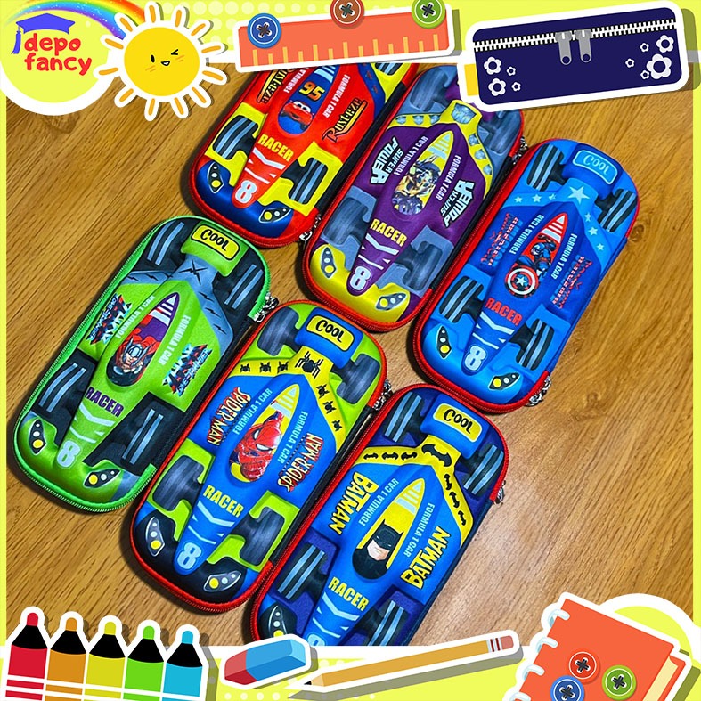 

Kotak Pensil 1 Resleting HARD CASE Gambar Timbul SH-1809 / Tempat Pensil / Tepak Pensil / Box Pencil / Boks Pensil