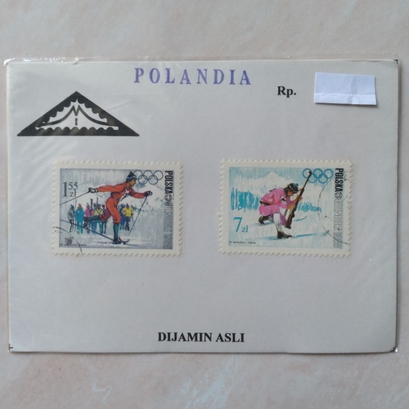 

Prangko Perangko Jadul Polandia 1968 Used 2 Pcs Folder - YN1777