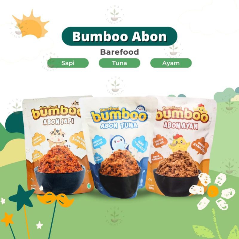 

BareFood Bumbo Abon Sapi, Abon Ayam, Abon Tuna