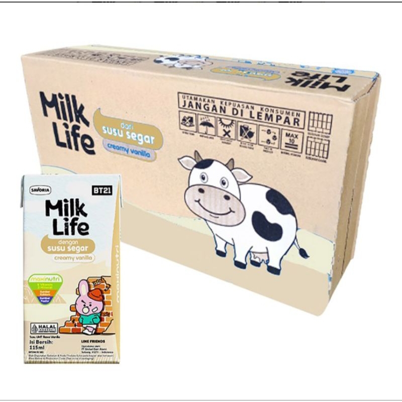 

Milk Life Susu UHT Creamy Vanilla 40 x 115 ml - Karton