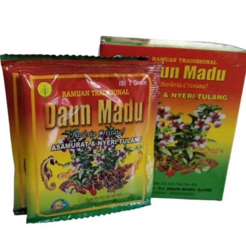 Herbal Daun Madu Jamu Serbuk Asam Urat Pegalinu