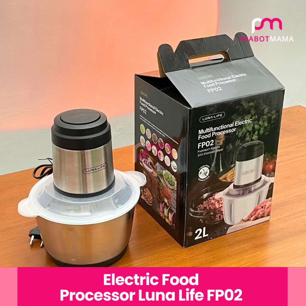 Chopper Stainless-Prabotmama/Chopper Electrik/Pemotong Bawang Elektrik/Chopperr