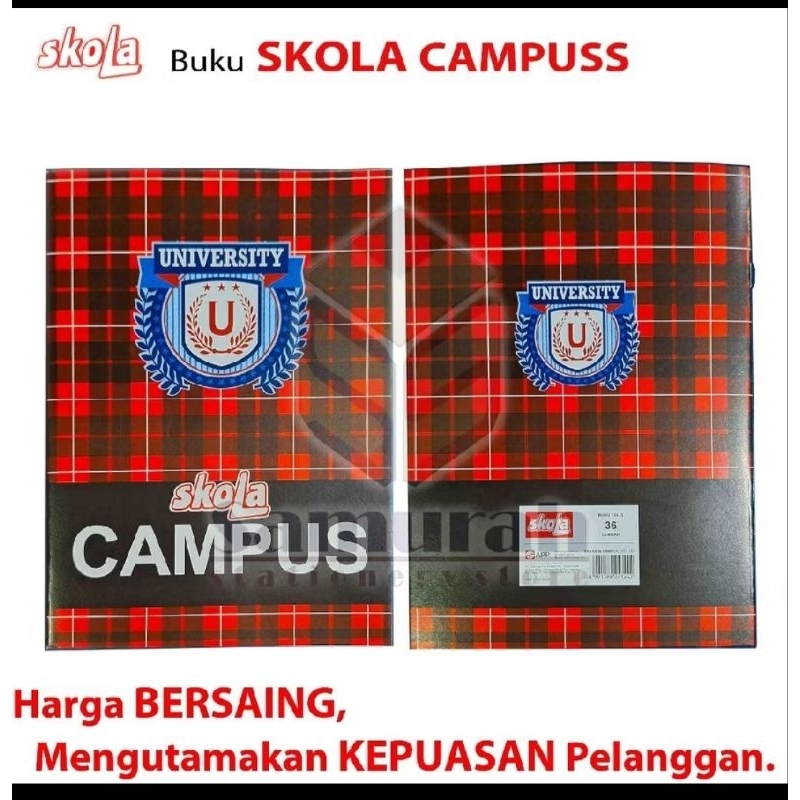 

Buku Skola campus isi 10 @.36 Lembar