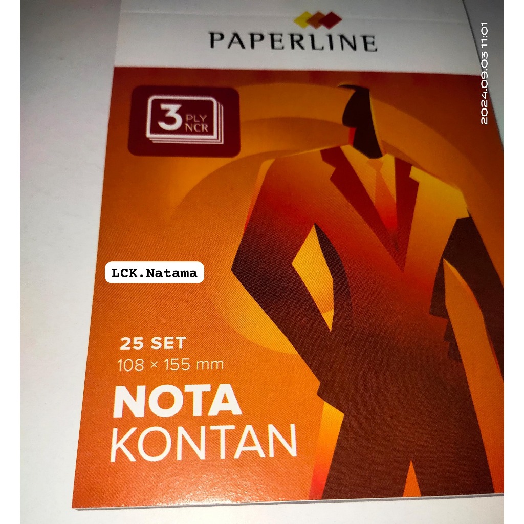 

PAPERLINE NOTA KONTAN 3 PLY KECIL 25 set