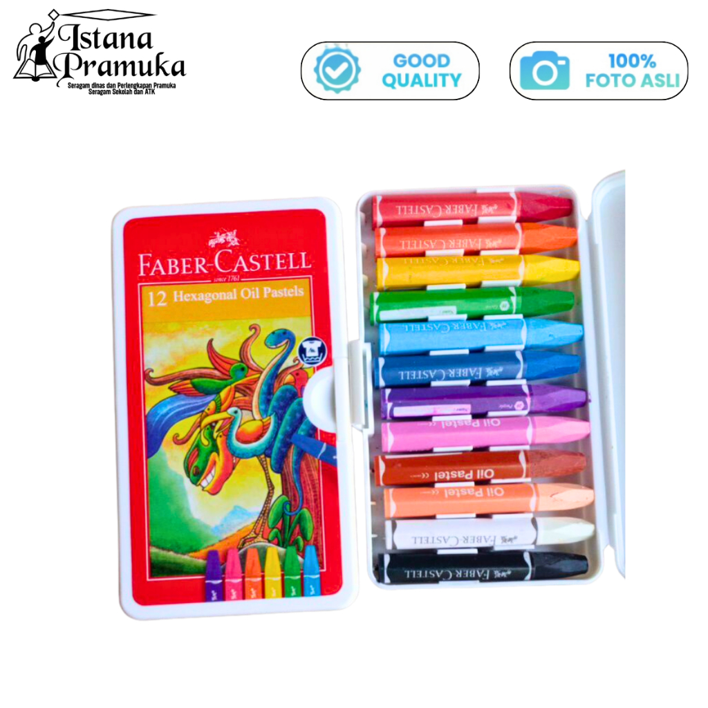 

Faber Castell 12 Hexagonal Oil Pastel / Oil Pastel Faber Castell 12 Warna - Istana Pramuka