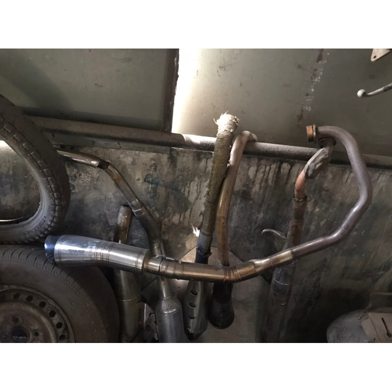 knalpot r9 stainless untuk SCORPIO