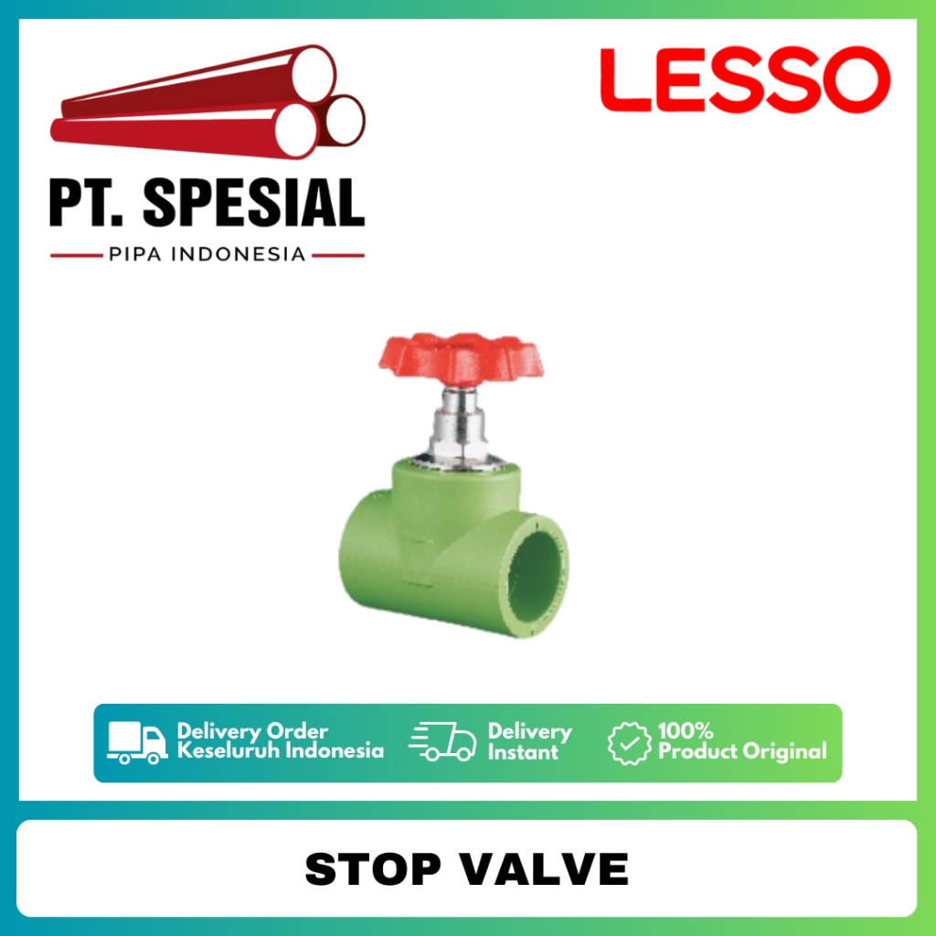 Stop Valve PPR Lesso / Gate Valve PPR Lesso / Straight Way Valve - 06