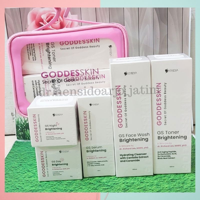 NEW‼️GODDESSKIN GS+ Paket Brightening ACNE Series dr.Richard Lee Formulasi Baru| Mencerahkan Flek| A