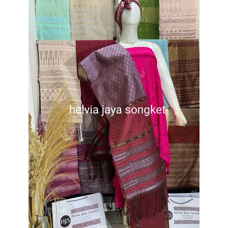 Tumtuman Full Crystal warna Magenta tumpal pink fanta