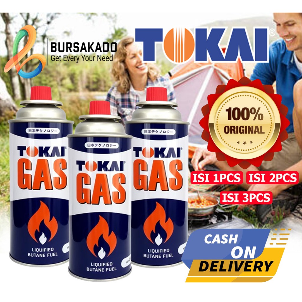 Gas Portable Tokai 235gr Original / Tokai Gas Kompor Portable