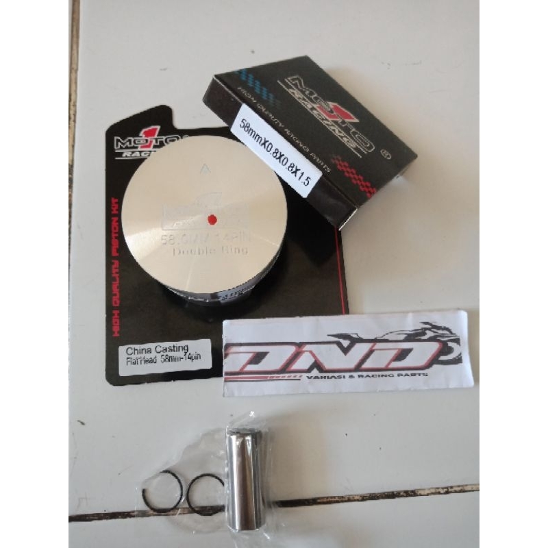 MOTO1 Piston casting 58mm pin 14/Piston 58 pen 14/Piston kit casting moto1 58mm pin 14