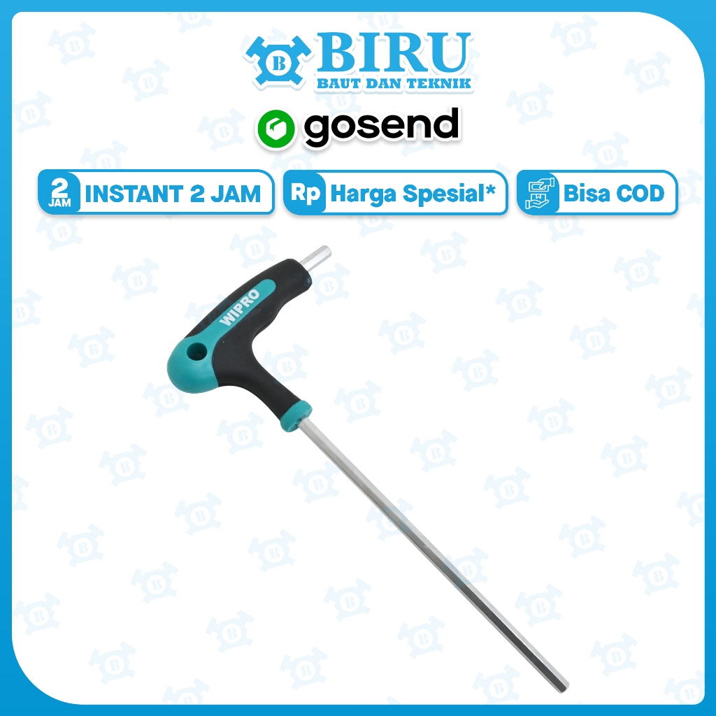 Kunci L Model T WIPRO 5 x 150 mm 5x150mm