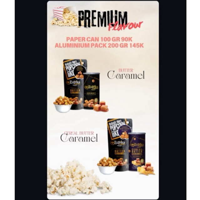 

Eureka premium flavour butter caramel cereal butter caramel tidak terlalu manis