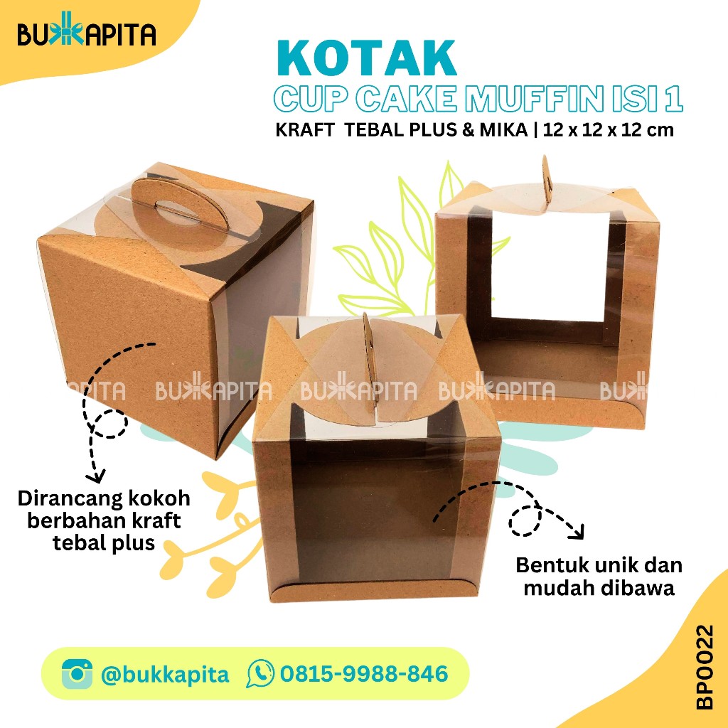 

Kotak Cupcake/muffin/isi 1/kotak muffin mika/kotak mika handle