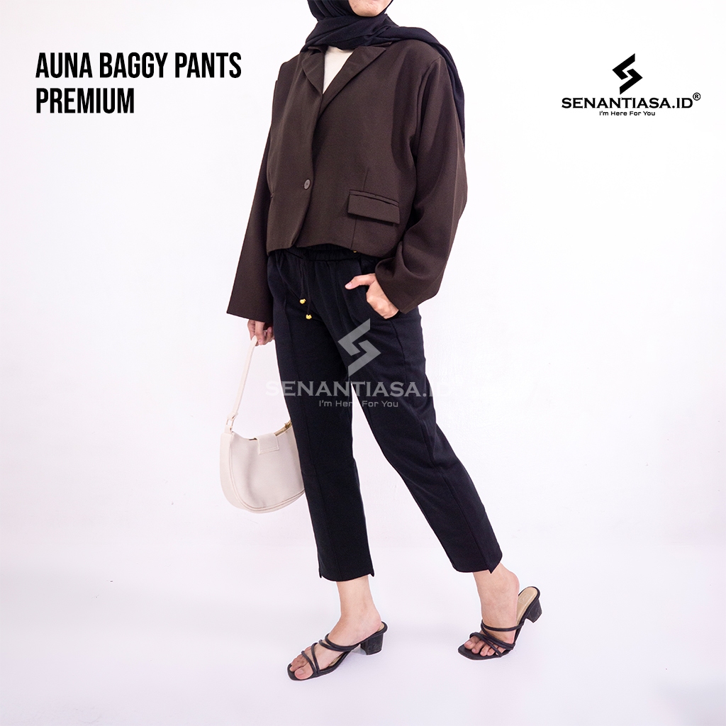 SENANTIASA.ID - Auna Baggy Pants - Celana Baggy Pants Wanita - Celana Baggy Pants Wanita Premium - C