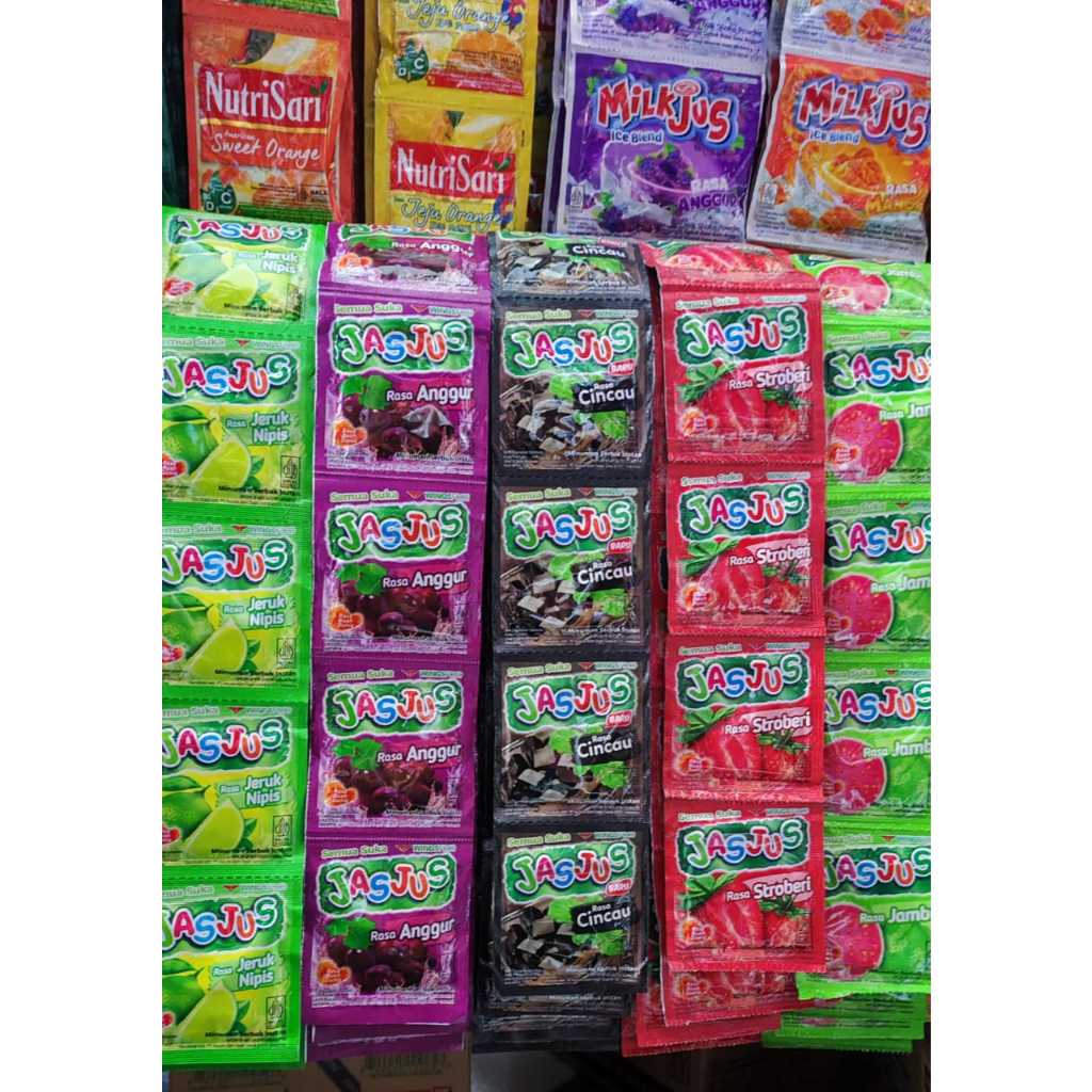 

Jas Jus Jasjus Minuman Bubuk Instan 1 Renceng Isi 10 Sachet